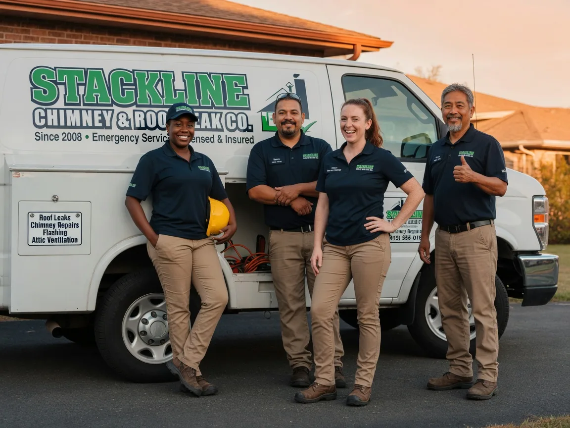 Chimney flashing repair company in Denton, TX